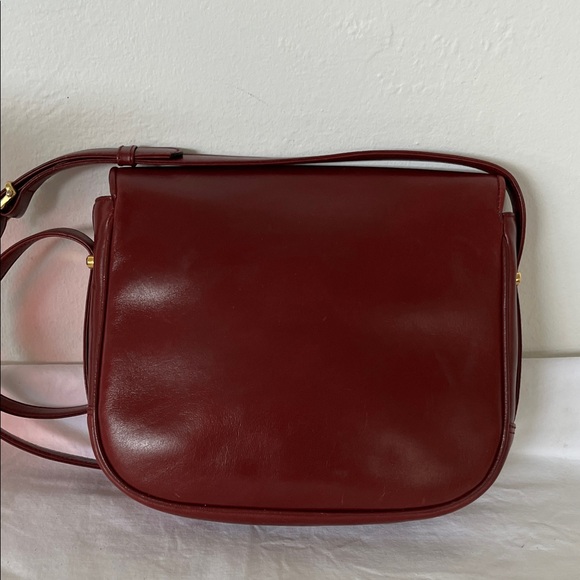 Celine Crossbody Flap Bag in Bordeaux Leather - Picture 2 of 12